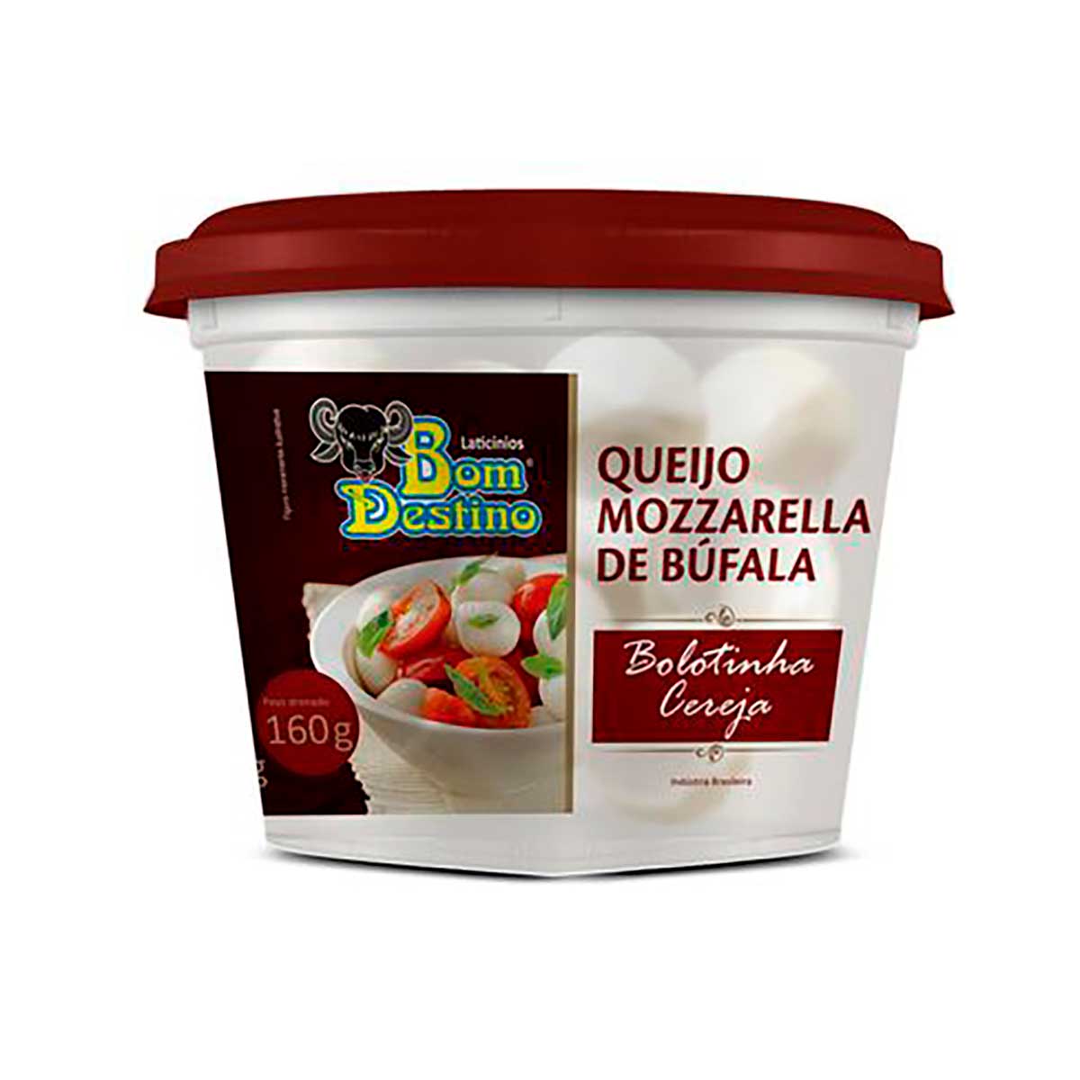 Queijo Mussarela de Búfala Bolotinha Bom Destino 160g