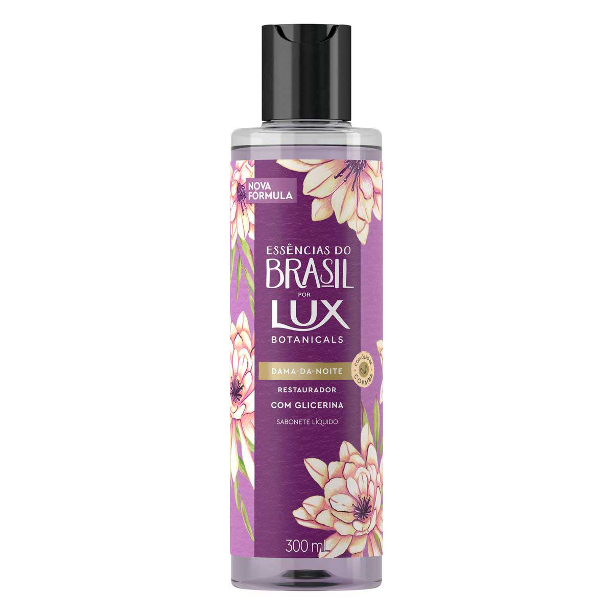 Sabonete Líquido Lux Botanicals Essências do Brasil Dama-da-Noite 300 ml