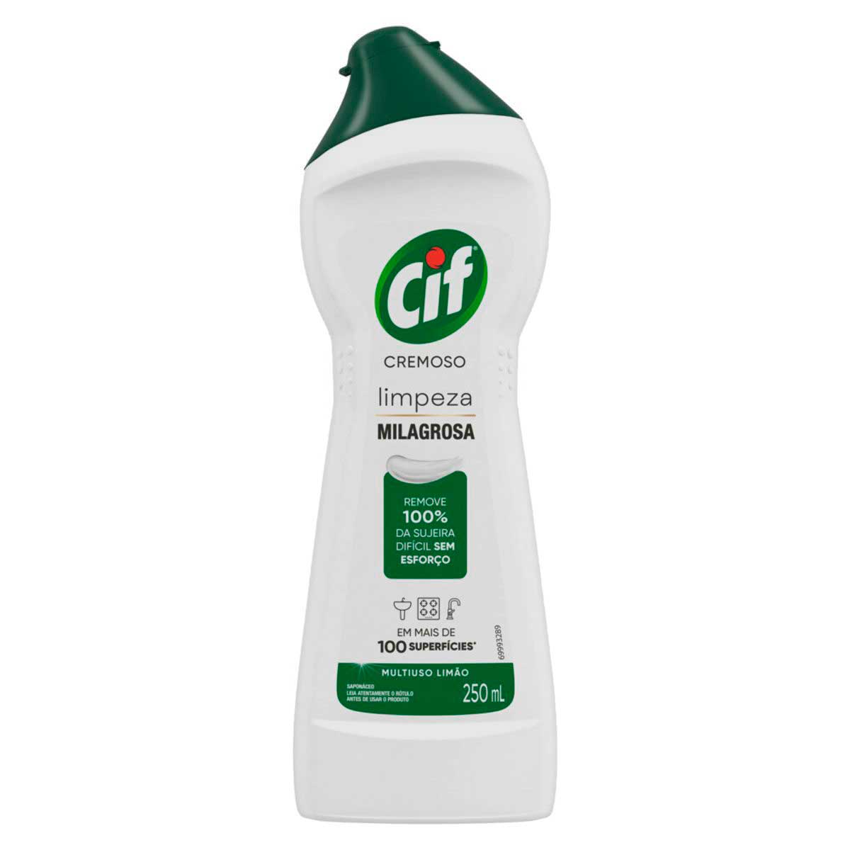 CIF Cremoso Limpeza Milagrosa Limão para casa 250 ml