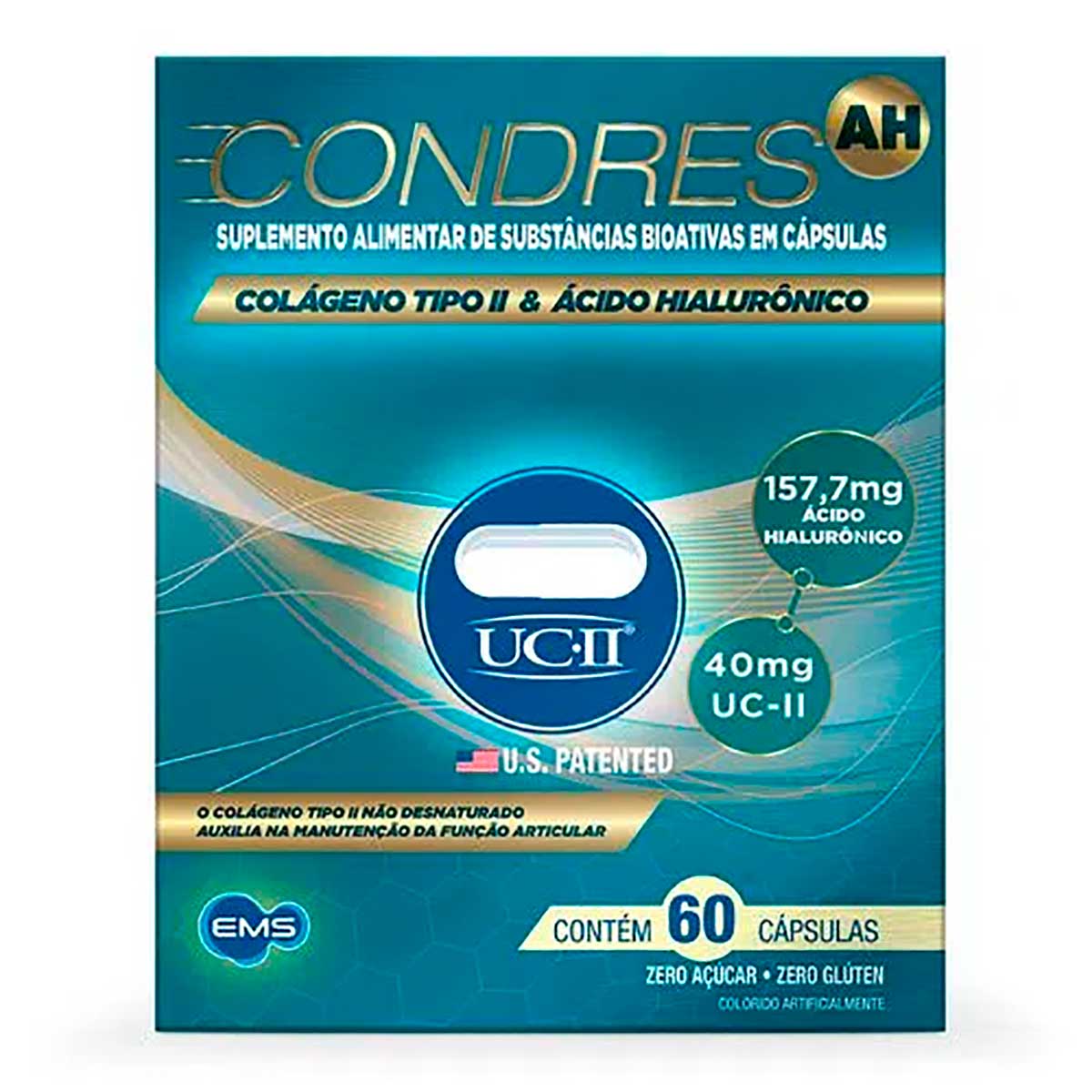 Suplemento Alimentar Condres AH 60 Cápsulas