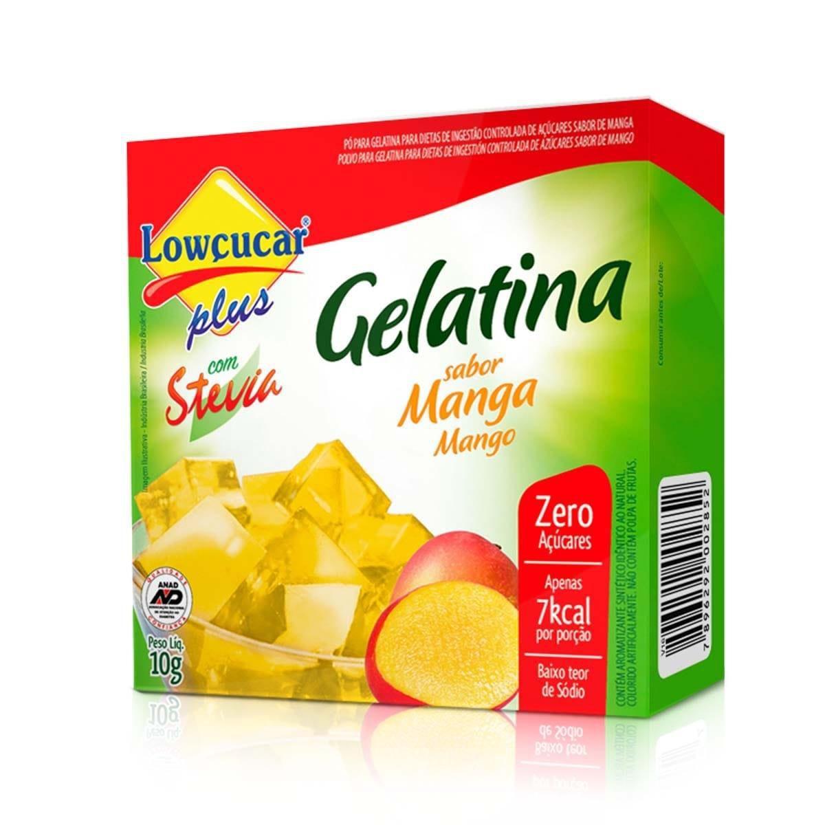 Gelatina sabor Manga Zero Açúcar Lowçucar 10 g