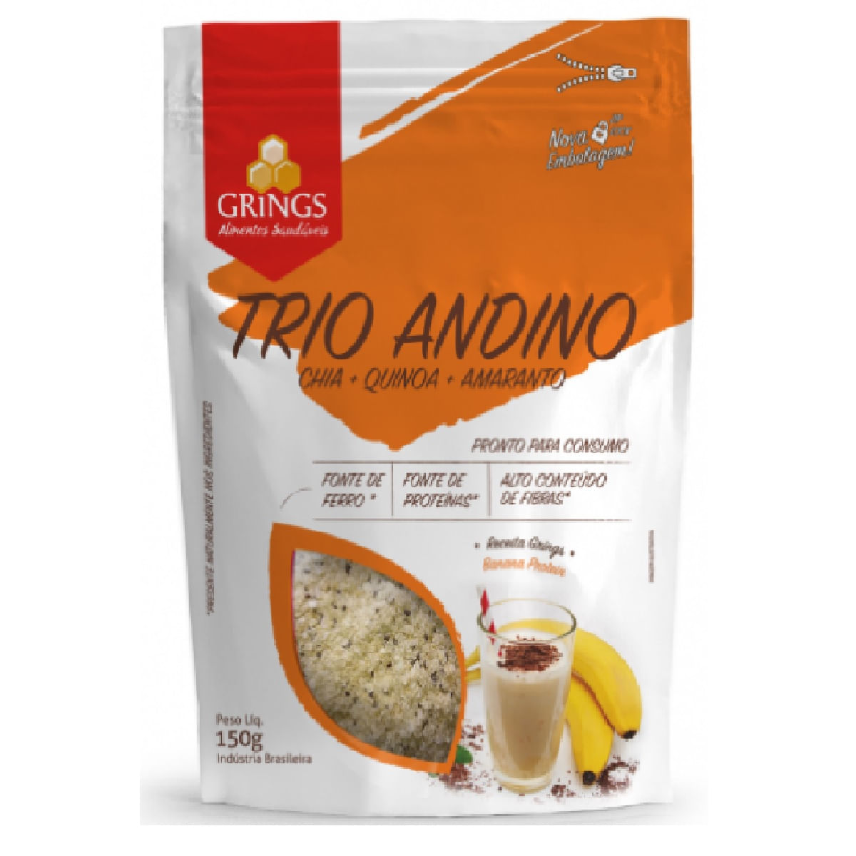 Trio Andino com Chia Quinoa e Amaranto Grings 150 g