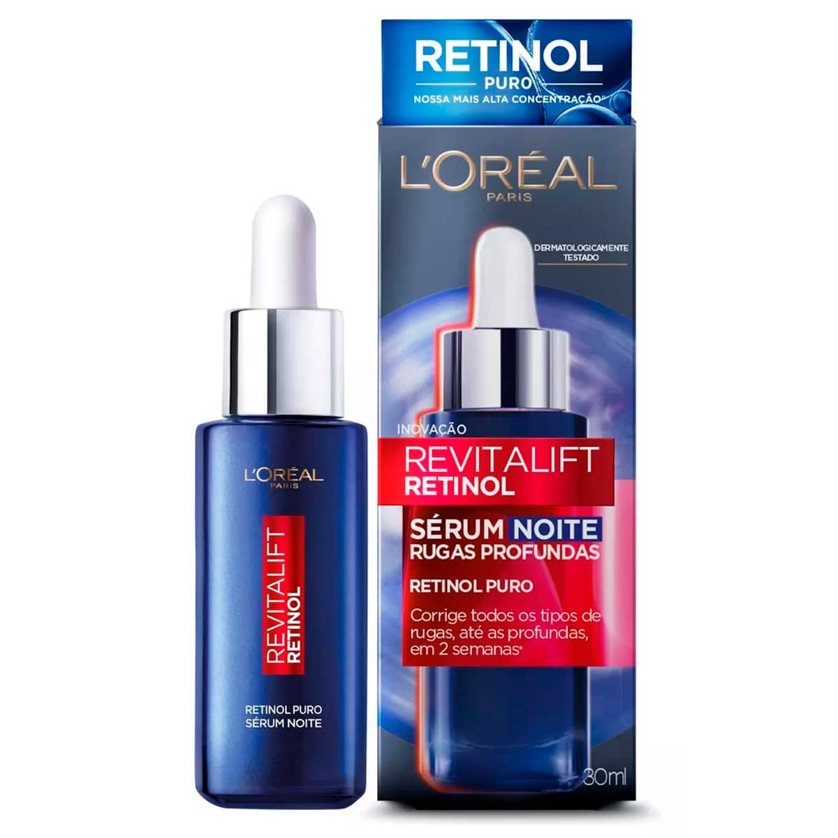 Sérum Antirrugas Noite L'Oréal Paris Revitalift Retinol 30ml