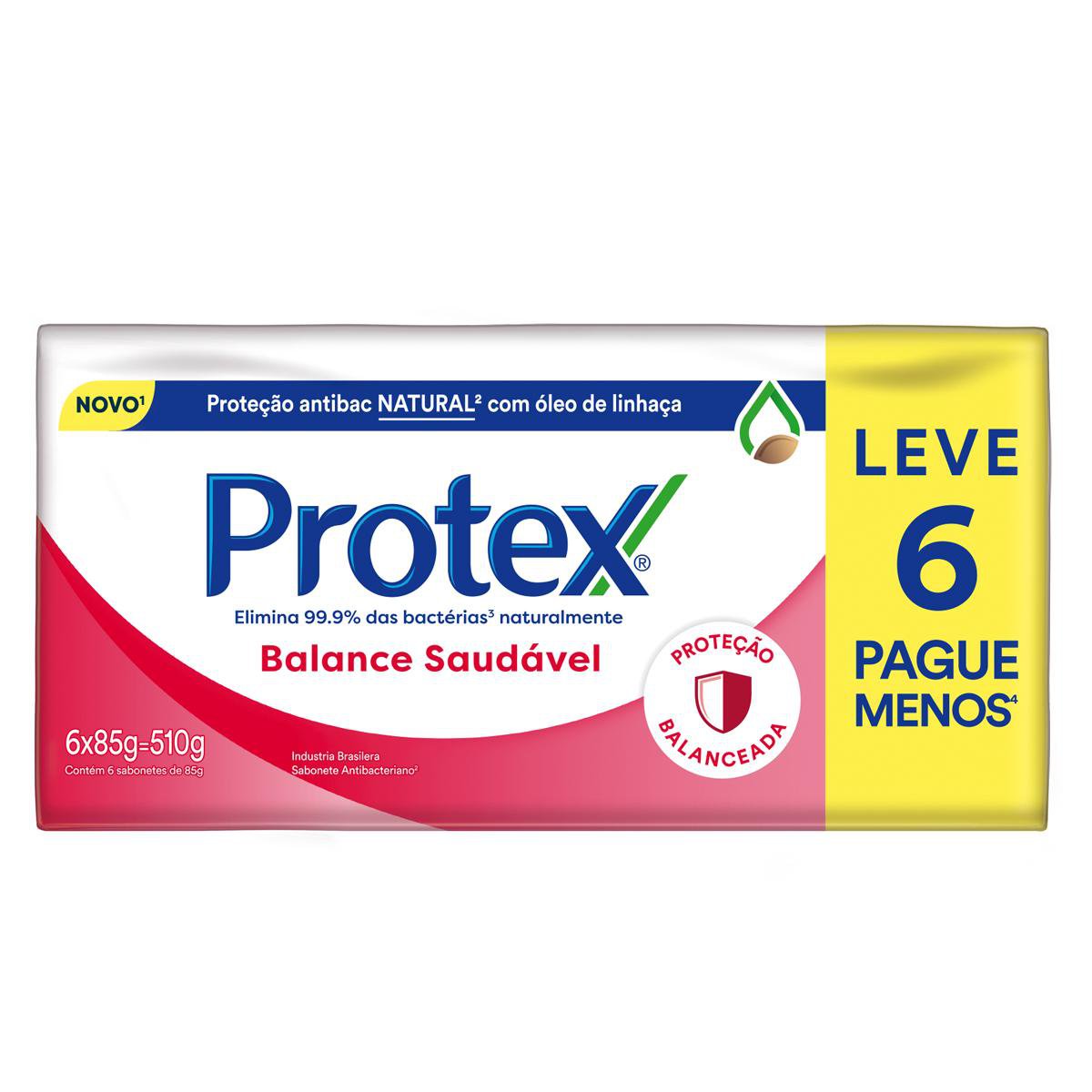 Sabonete Antibacteriano em Barra Protex Balance Saudável 85g Promo 6un c/ Desconto