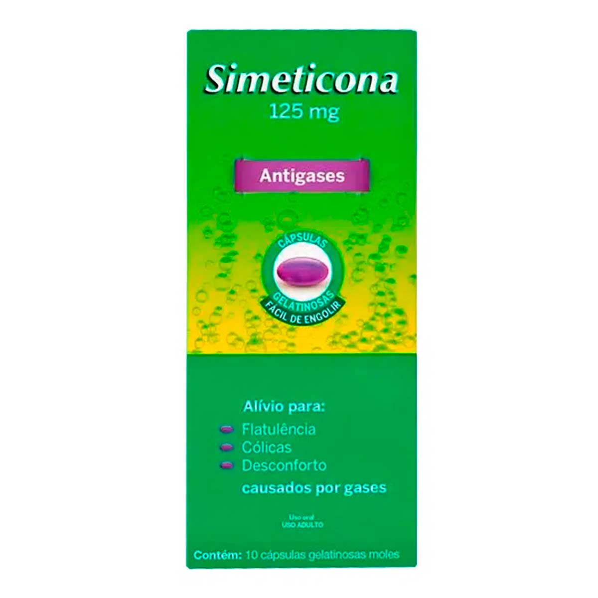 Simeticona 125mg 10 Cápsulas