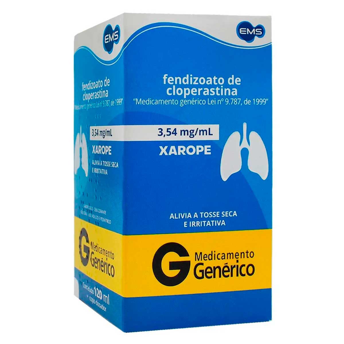 Fendizoato de Cloperastina 3,54mg/mL com 1 frasco com 120mL EMS