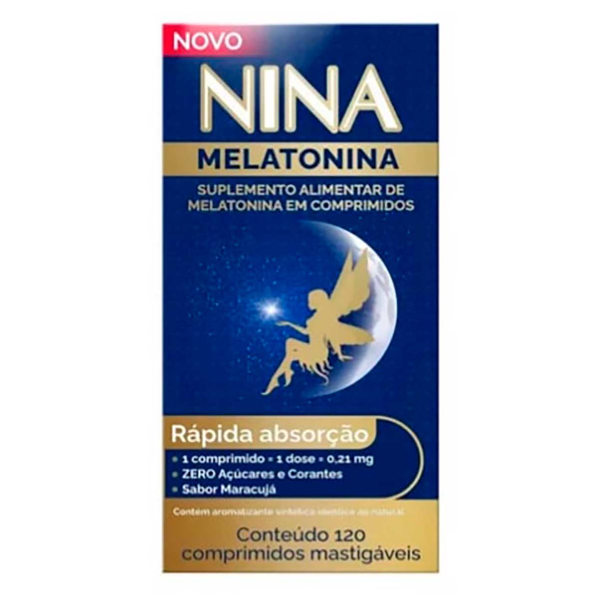 Melatonina Nina 0,21mg 120 Comprimidos