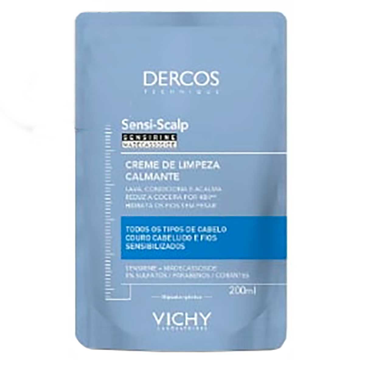 Refil Creme de Limpeza Calmante Vichy Dercos Sensi Scalp 200ml