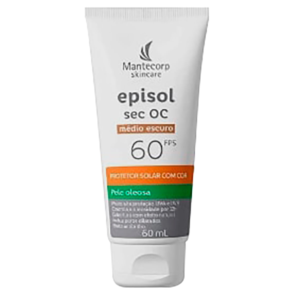 Protetor Solar Facial com Cor Episol Sec OC Médio Escuro FPS60 60ml