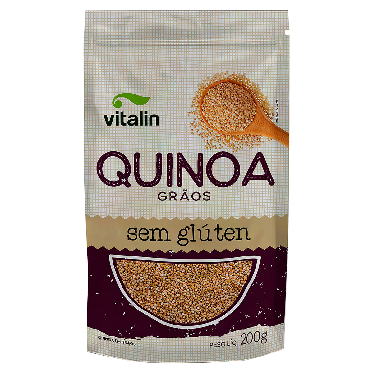 Quinoa em Grãos Integral Vitalin 200g