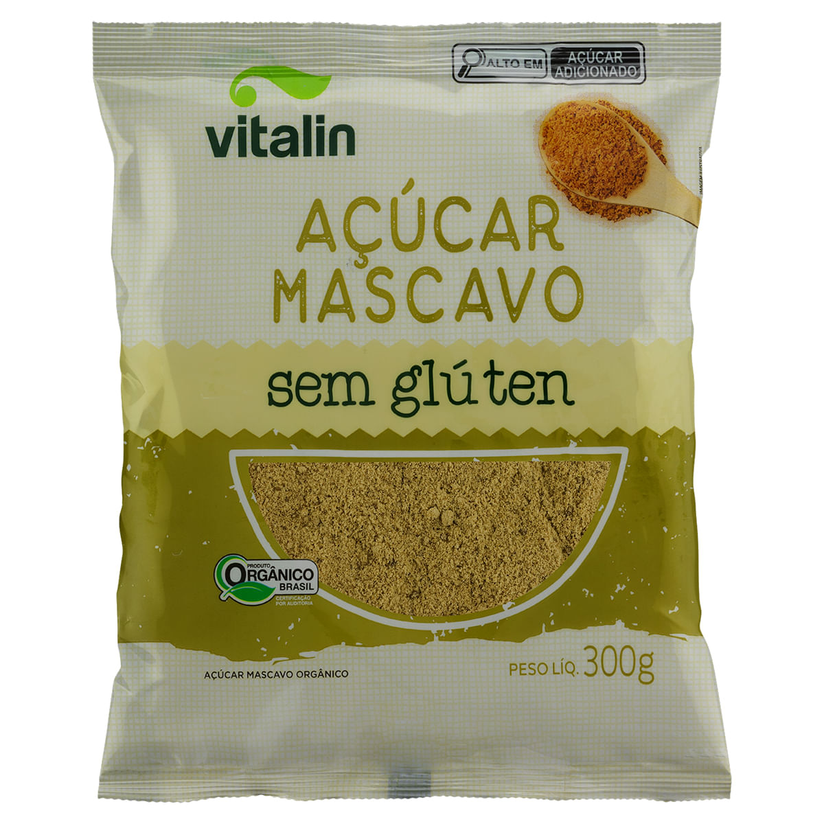 Açúcar Mascavo Orgânico Vitalin 300g