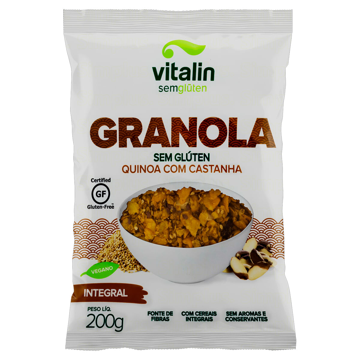 Granola Integral Quinoa com Castanha Vitalin 200g