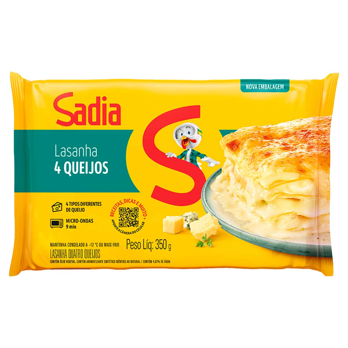 Lasanha Quatro Queijos Sadia 350g