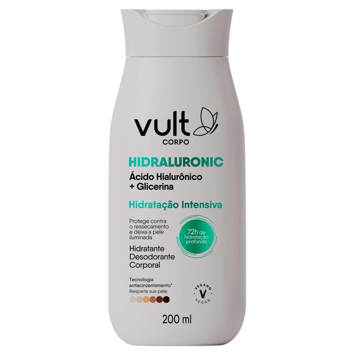 Desodorante Hidratante Corporal Firmeza e Elasticidade Vult Corpo Hidraluronic 200ml