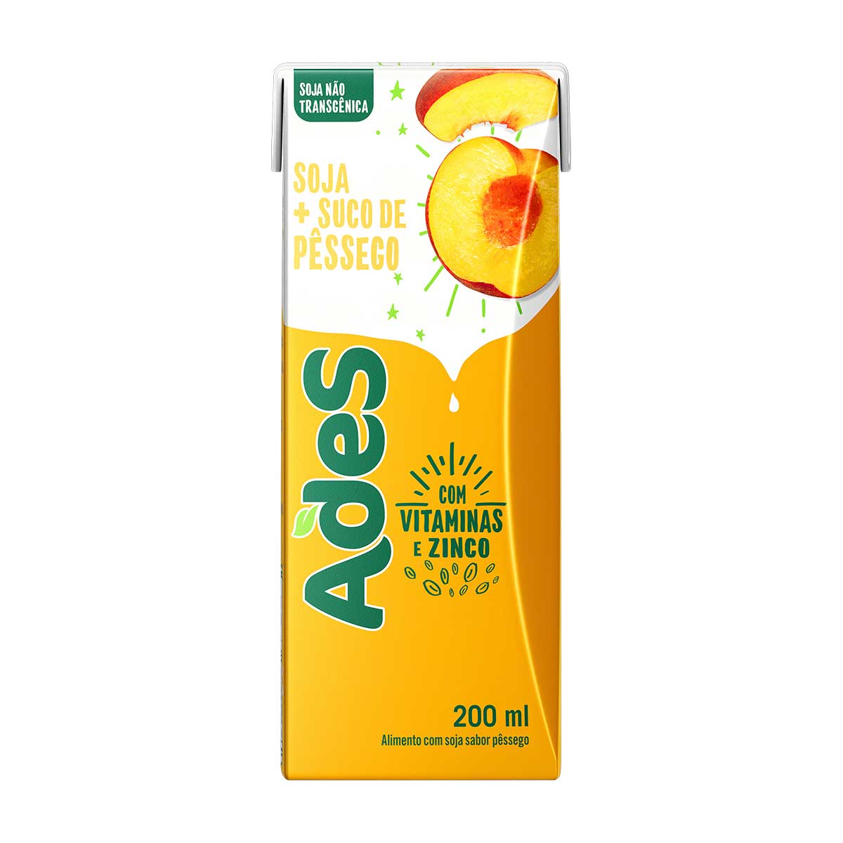 Suco de Soja Ades Pêssego 200 ml