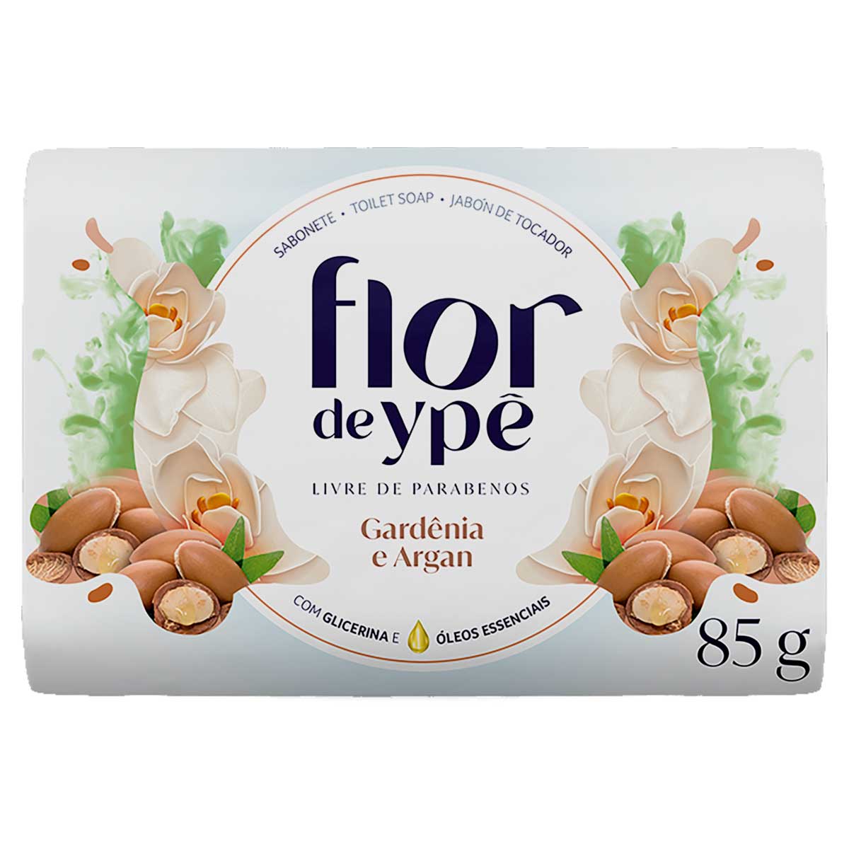 Sabonete em Barra Gardênia e Argan Flor de Ypê 85g