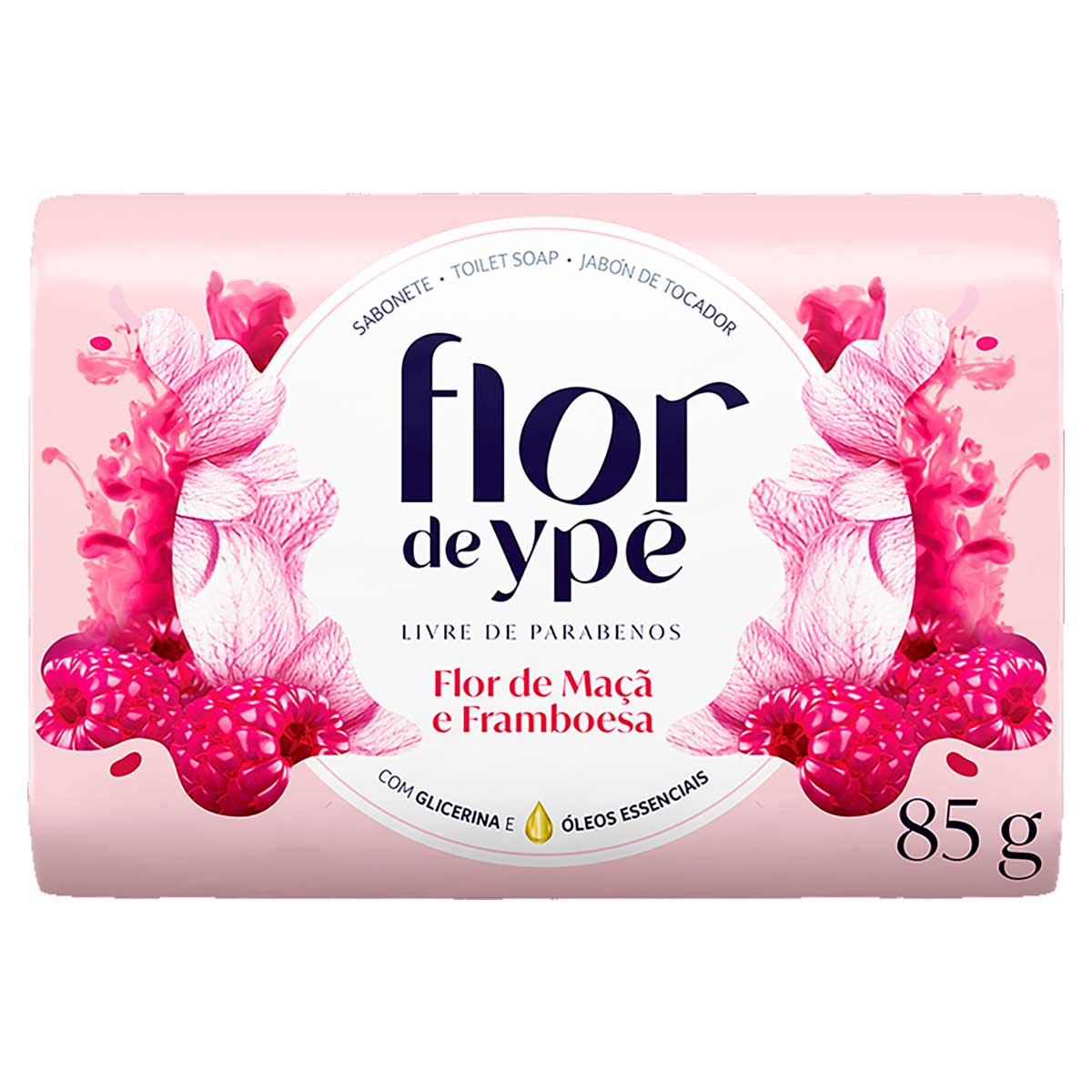 Sabonete em Barra Flor de Maçã e Framboesa Flor de Ypê 85g