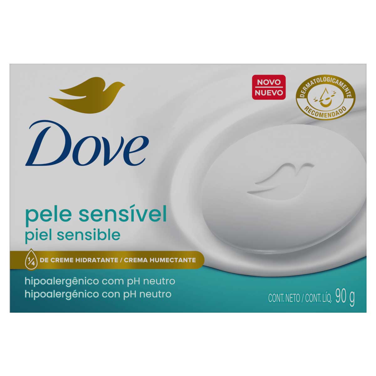Sabonete Barra Dove Pele Sensível 90g