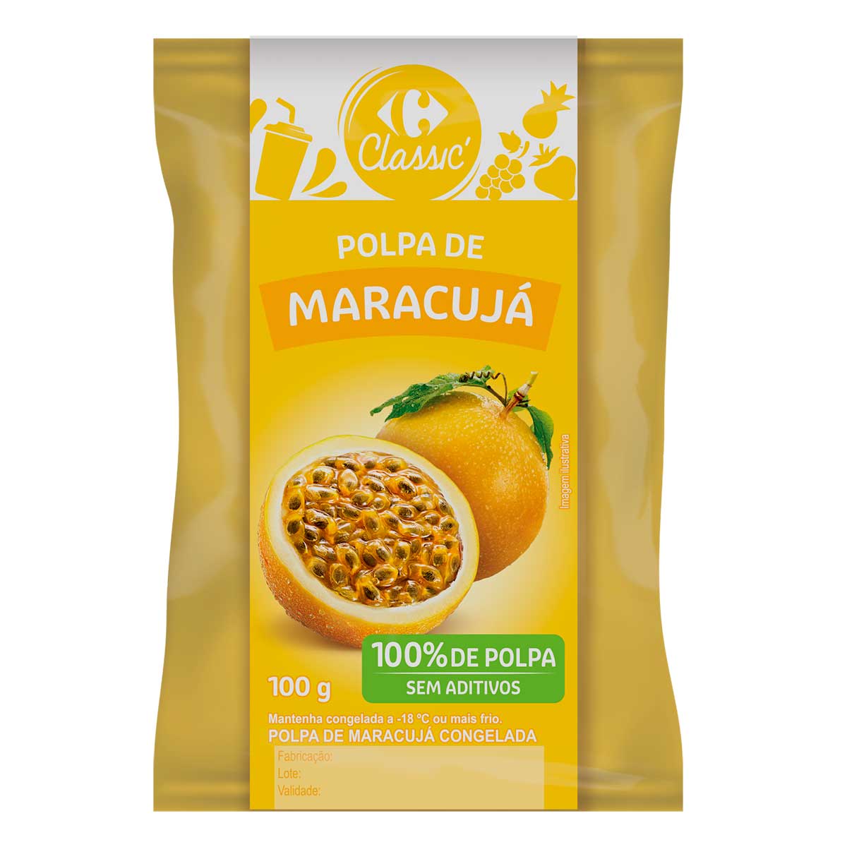 Polpa de Maracujá Carrefour 100g