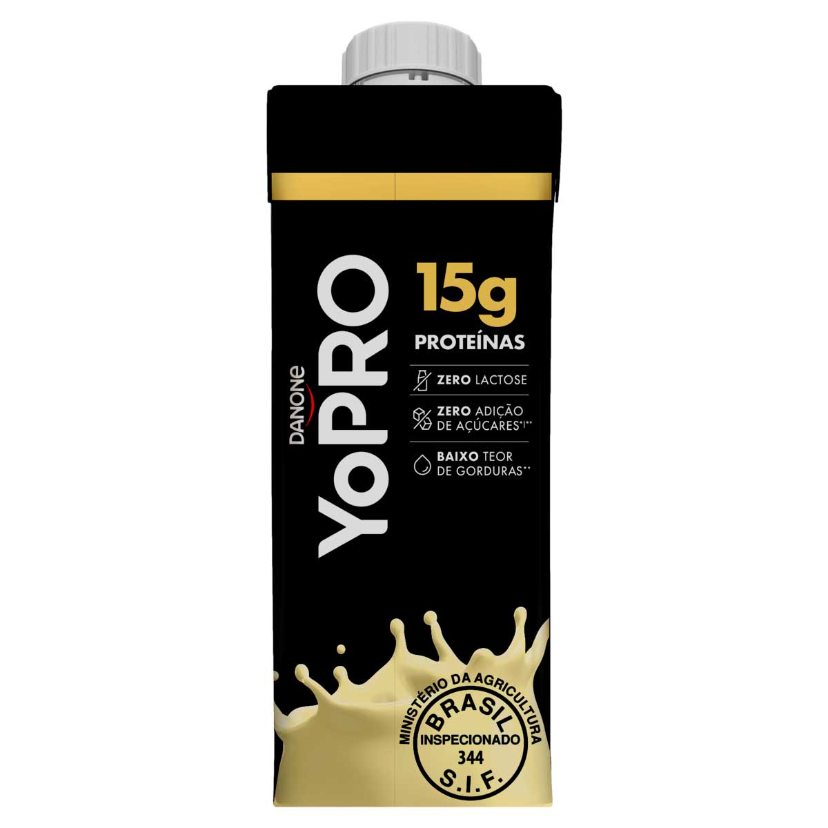 Bebida Láctea UHT Baunilha Zero Lactose Yopro Shake 250ml