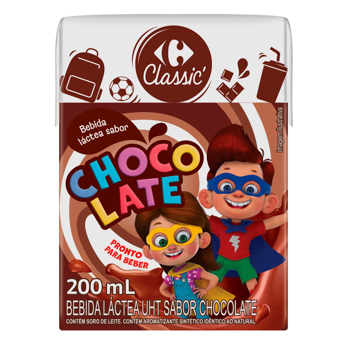 Achocolatado Carrefour Classic 200ml