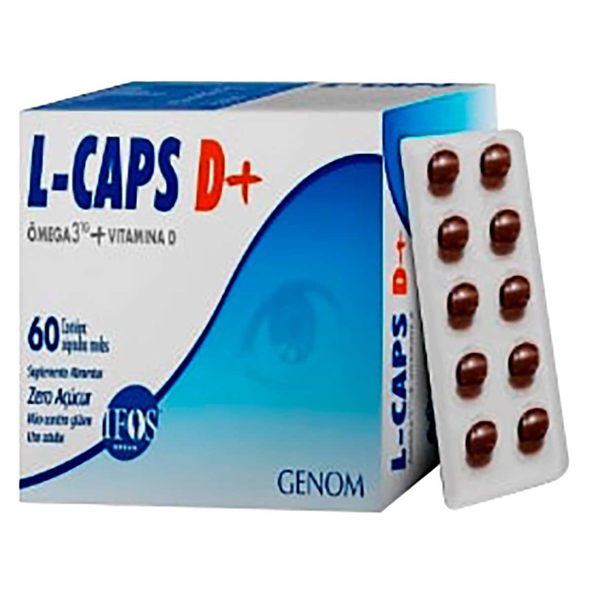 Ômega 3 + Vitamina D L-Caps D+ 60 cápsulas