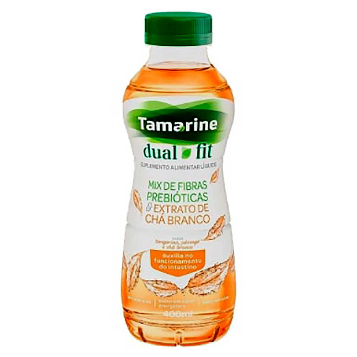 Suplemento Alimentar Líquido Tamarine Dual Fit Sabor Tangerina, Pêssego e Chá Branco 400ml