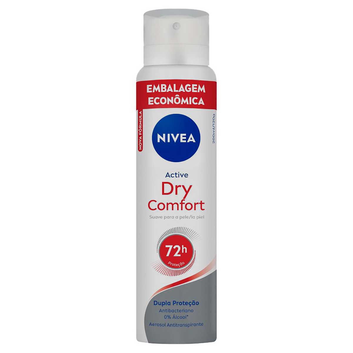 Desodorante Antitranspirante Aerossol NIVEA Dry Comfort 200ml