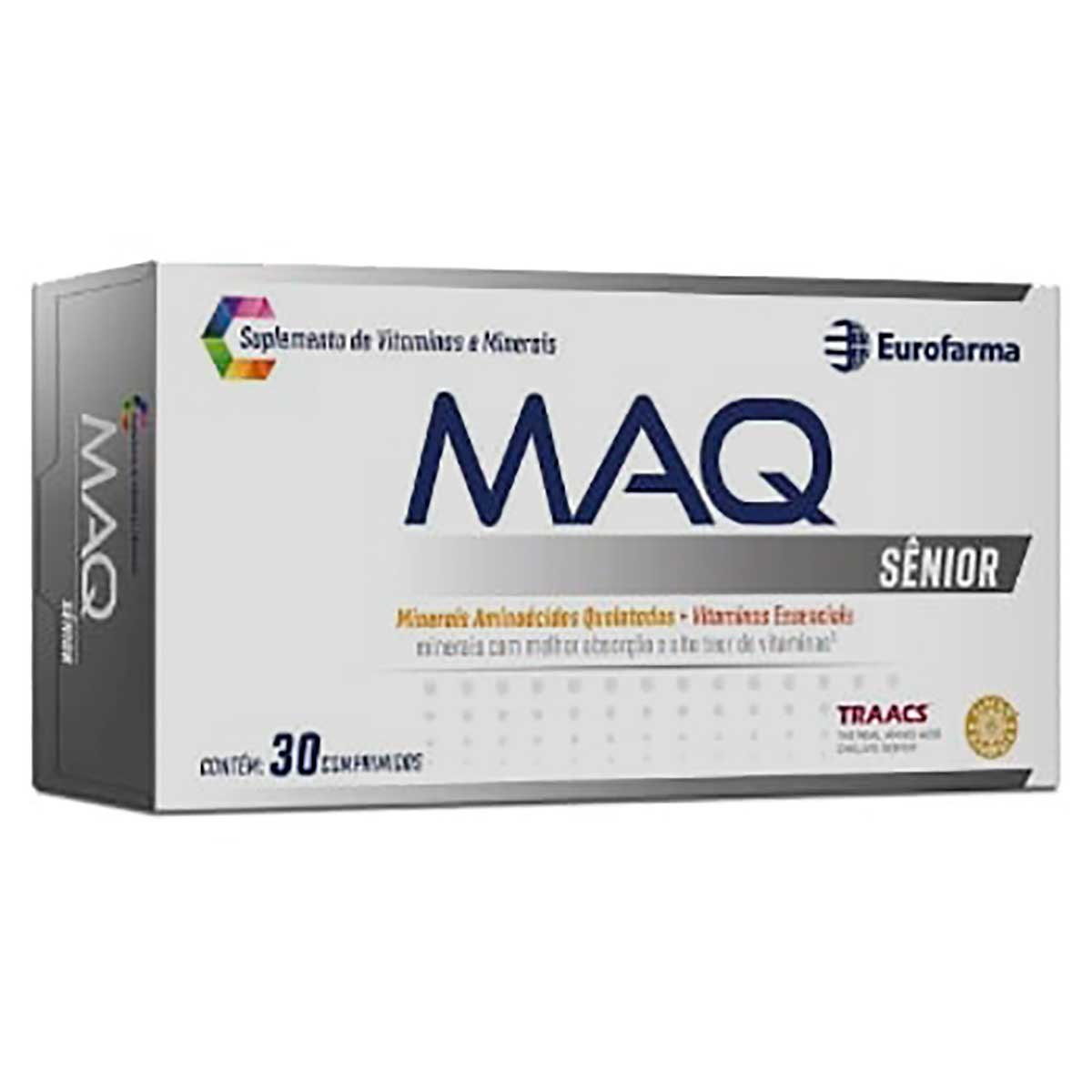 Polivitamínico MAQ Sênior 50+ 30 Comprimidos
