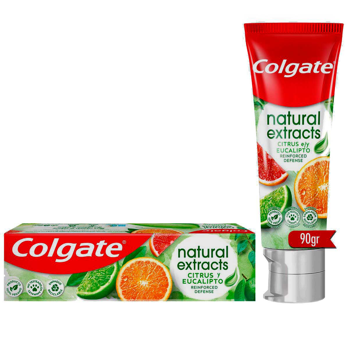 Creme Dental Colgate Natural Extracts Citrus e Eucalipto 90g