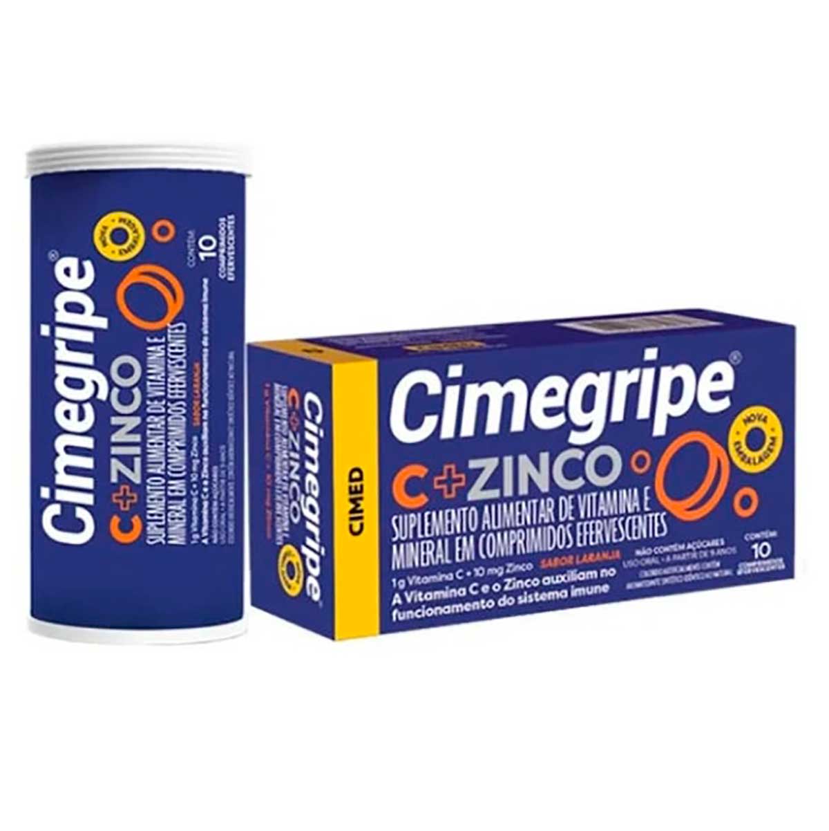 Cimegripe C + Zinco 10 Comprimidos Efervescentes