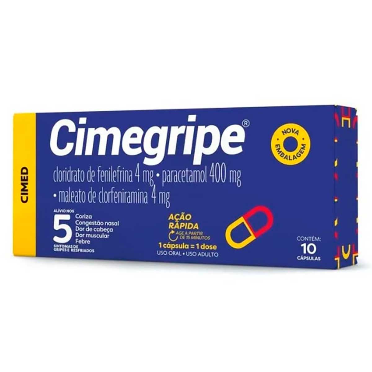 Cimegripe 10 Cápsulas