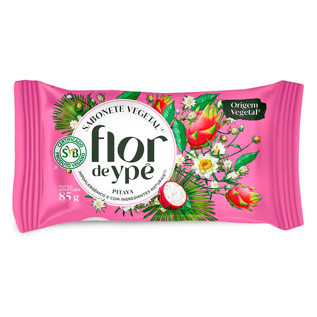 Sabonete em Barra Flor de Ypê Vegano Pitaya 85g