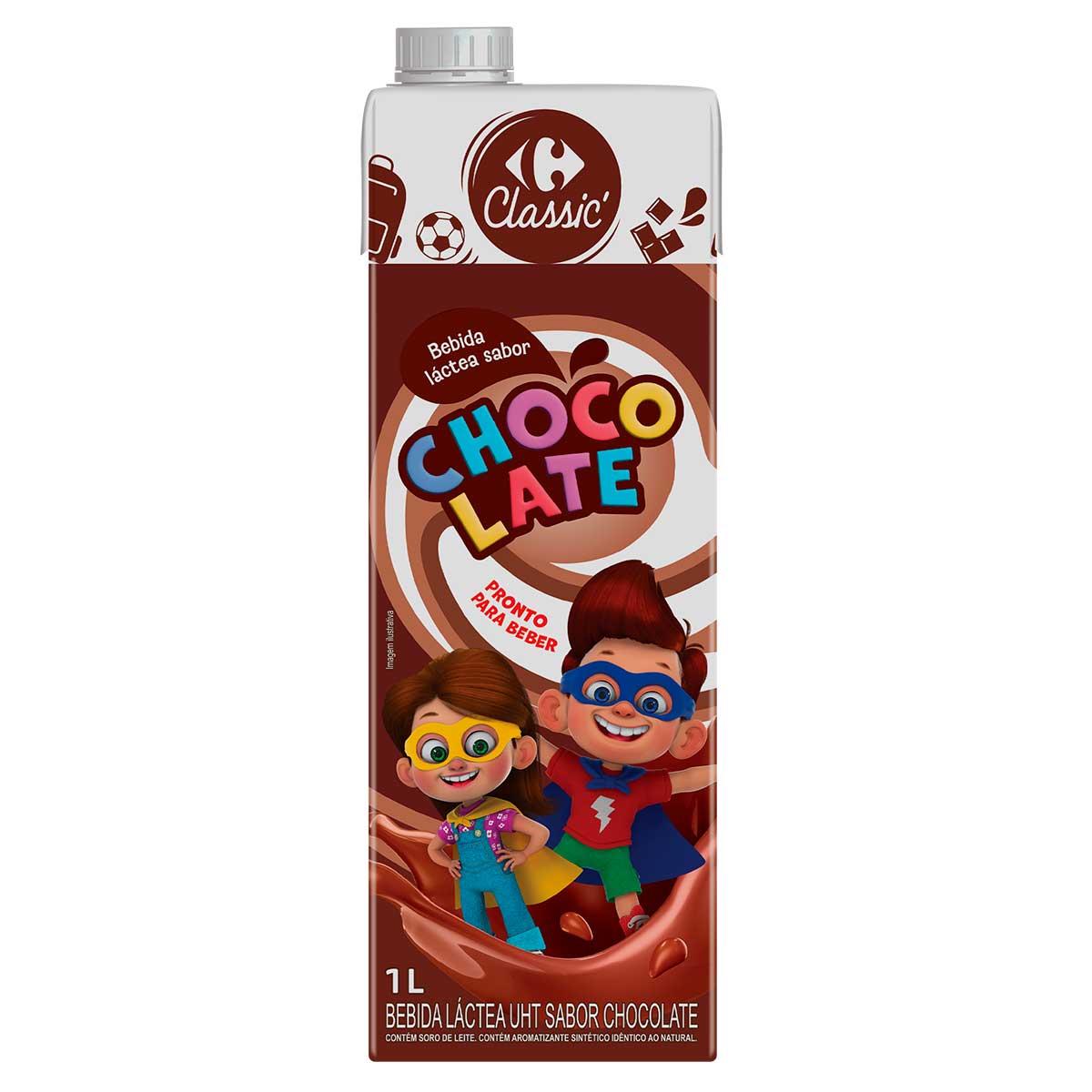 Achocolatado Carrefour Classic TP 1l