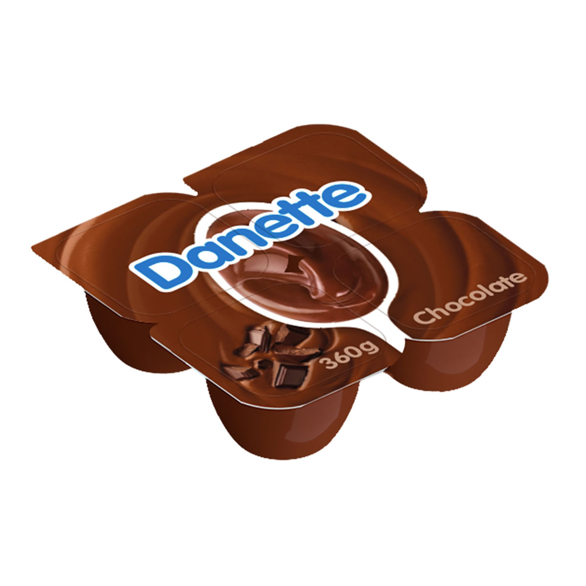 Sobremesa Danette Chocolate Ao Leite 360g 4 unidades - Carrefour