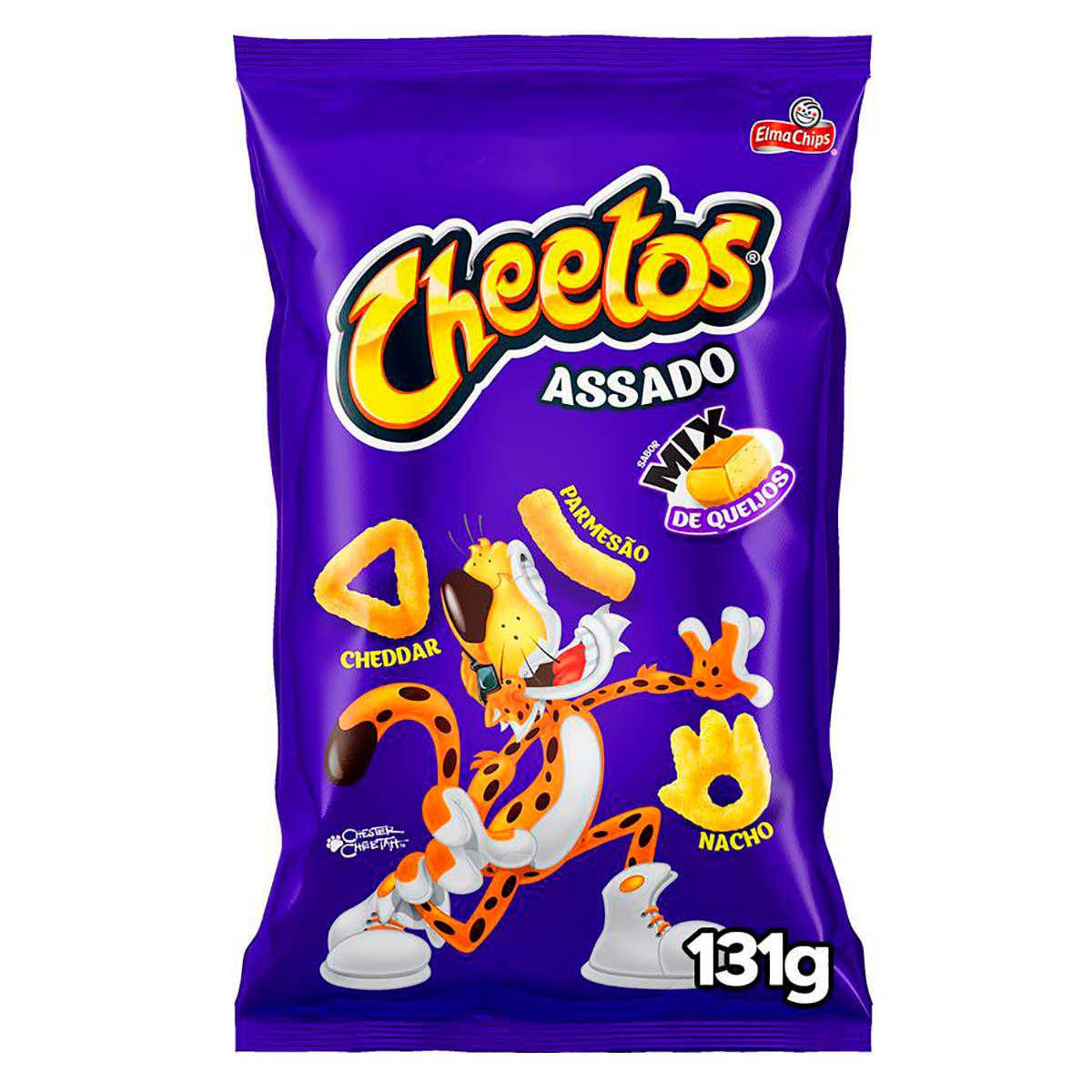 Salgadinhos de Milho Mix de Queijos Elma Chips Cheetos 131g