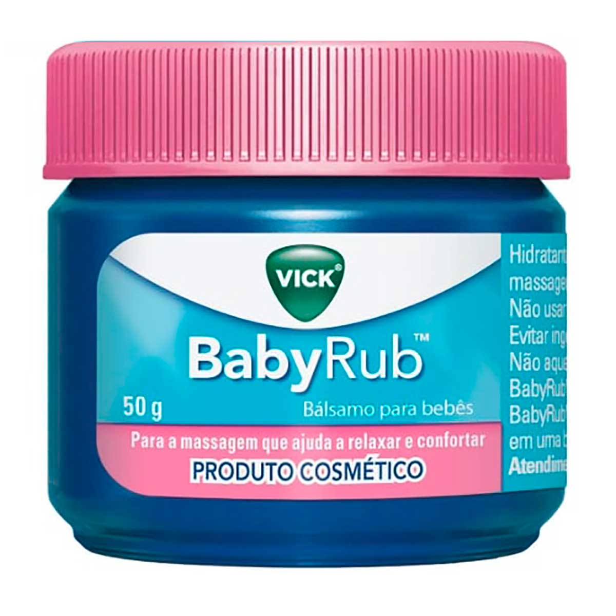 Vick BabyRub Pomada Calmante Infantil 50g