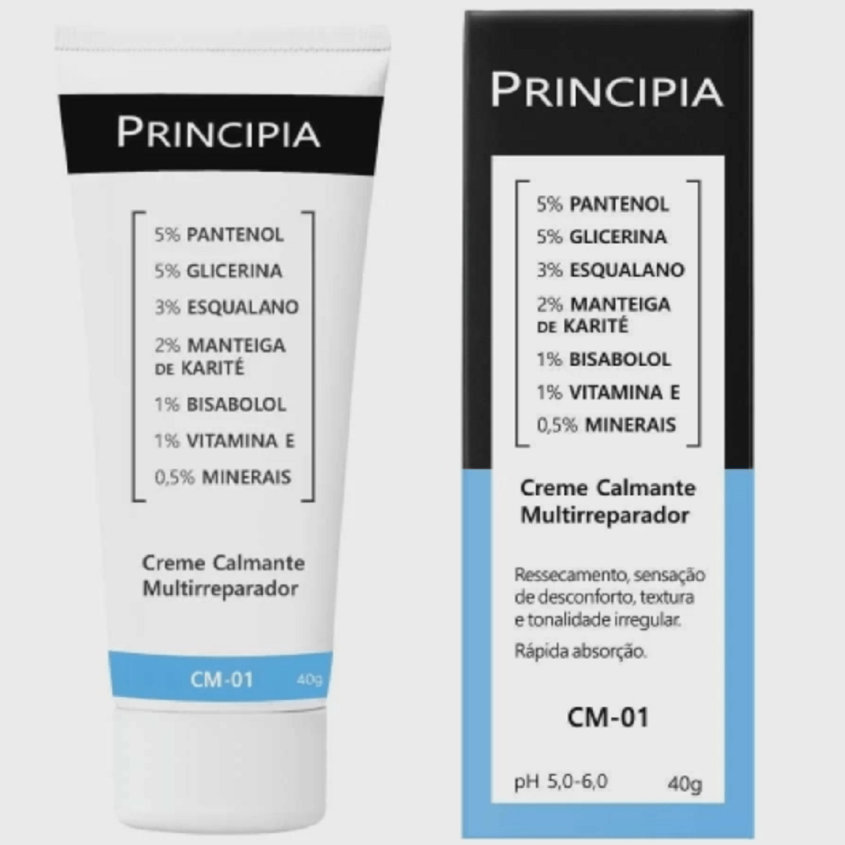 Creme Calmante Multirreparador CM01 40G PRINCIPIA