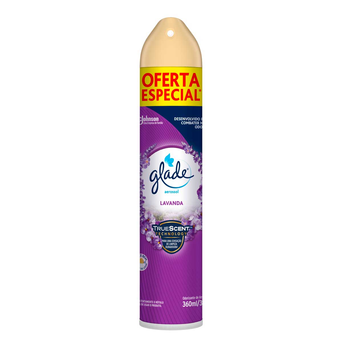 Desodorizador Glade Aerossol Lavanda 360ml Oferta Especial