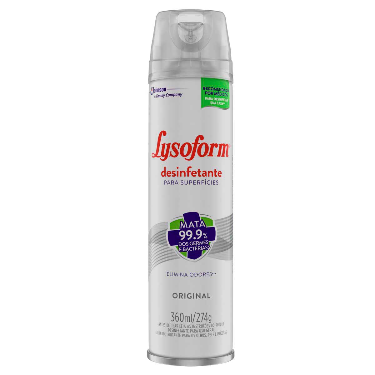 Desinfetante Aerossol Lysoform Original 360ml