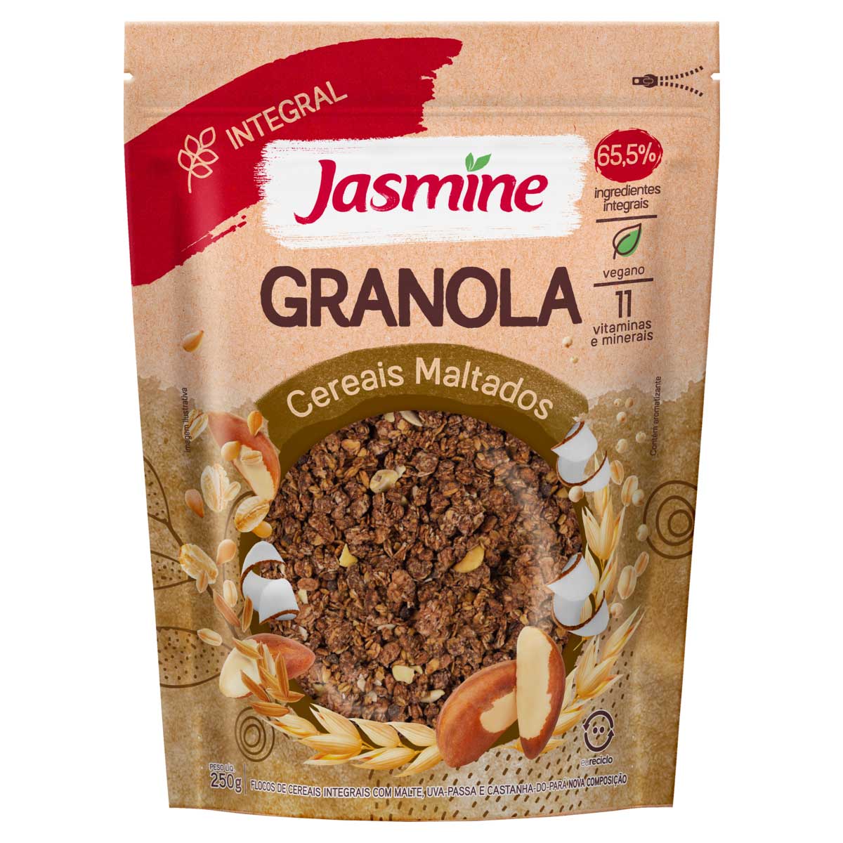 Granola com Castanha do Pará Jasmine Grain Flakes 300g