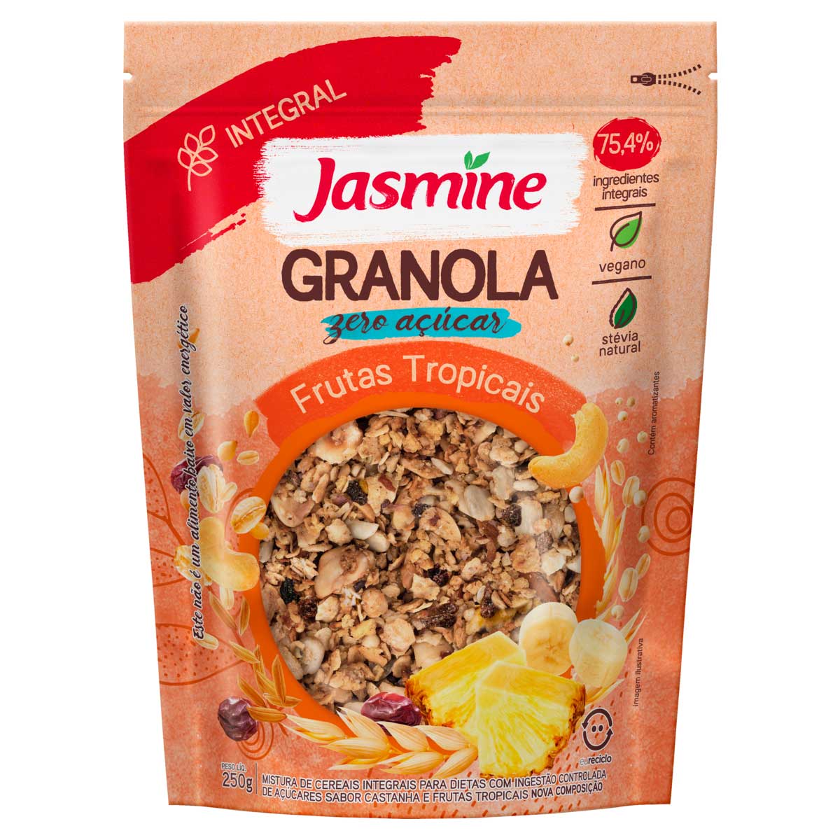 Granola Vegana com Frutas Tropicais Jasmine 250g