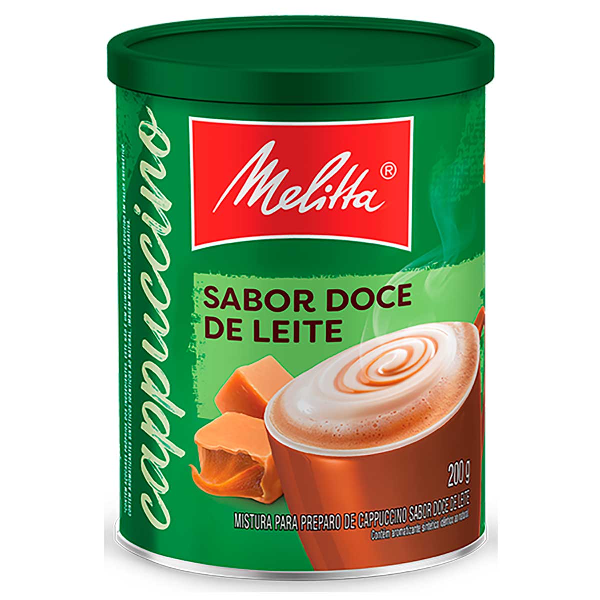 Cappuccino Solúvel Doce de Leite Melitta Lata 200g