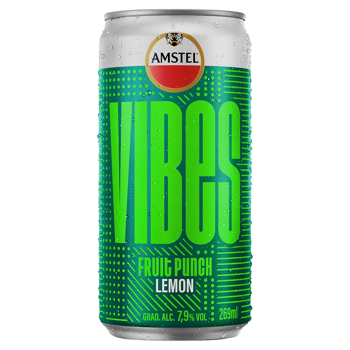 Bebida Mista Fruit Punch Lemon Amstel Vibes Lata 269ml