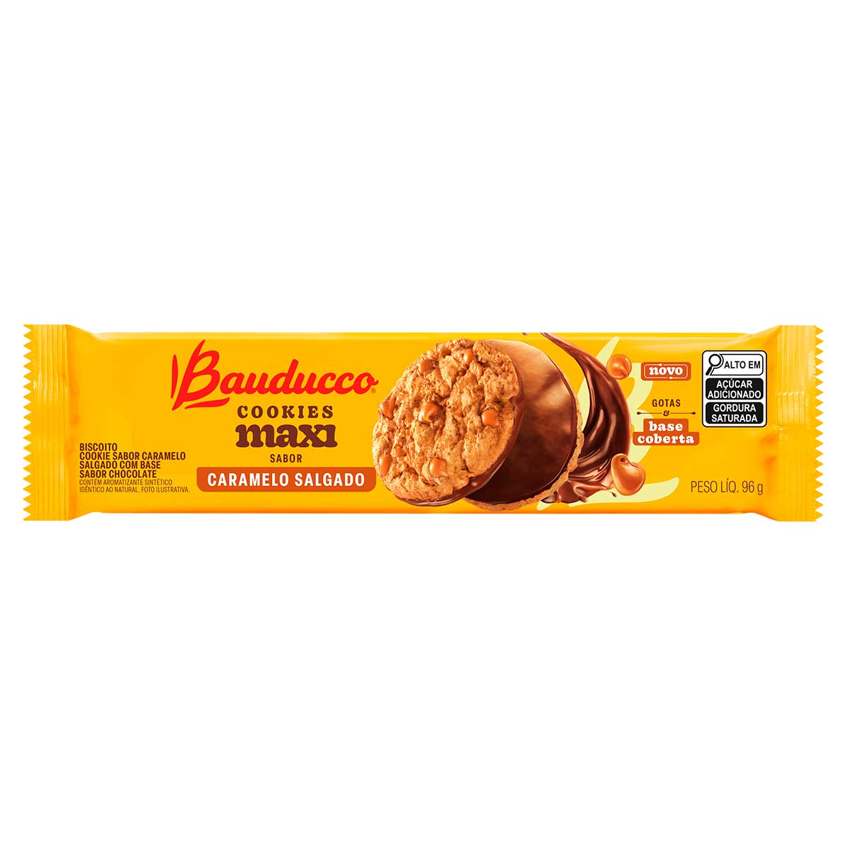 Cookies Caramelo Salgado Bauducco Maxi 96g