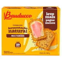 Torrada Multigrãos Bauducco 284g com 2 Unidades