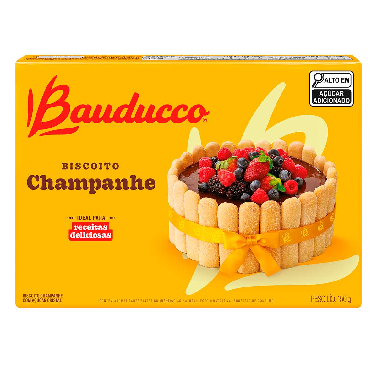 Biscoito Champanhe com Cobertura de Açúcar Cristal Bauducco 150g