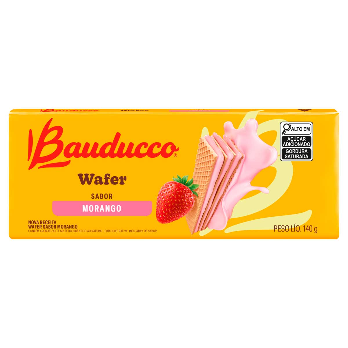 Wafer Morango Bauducco 140g