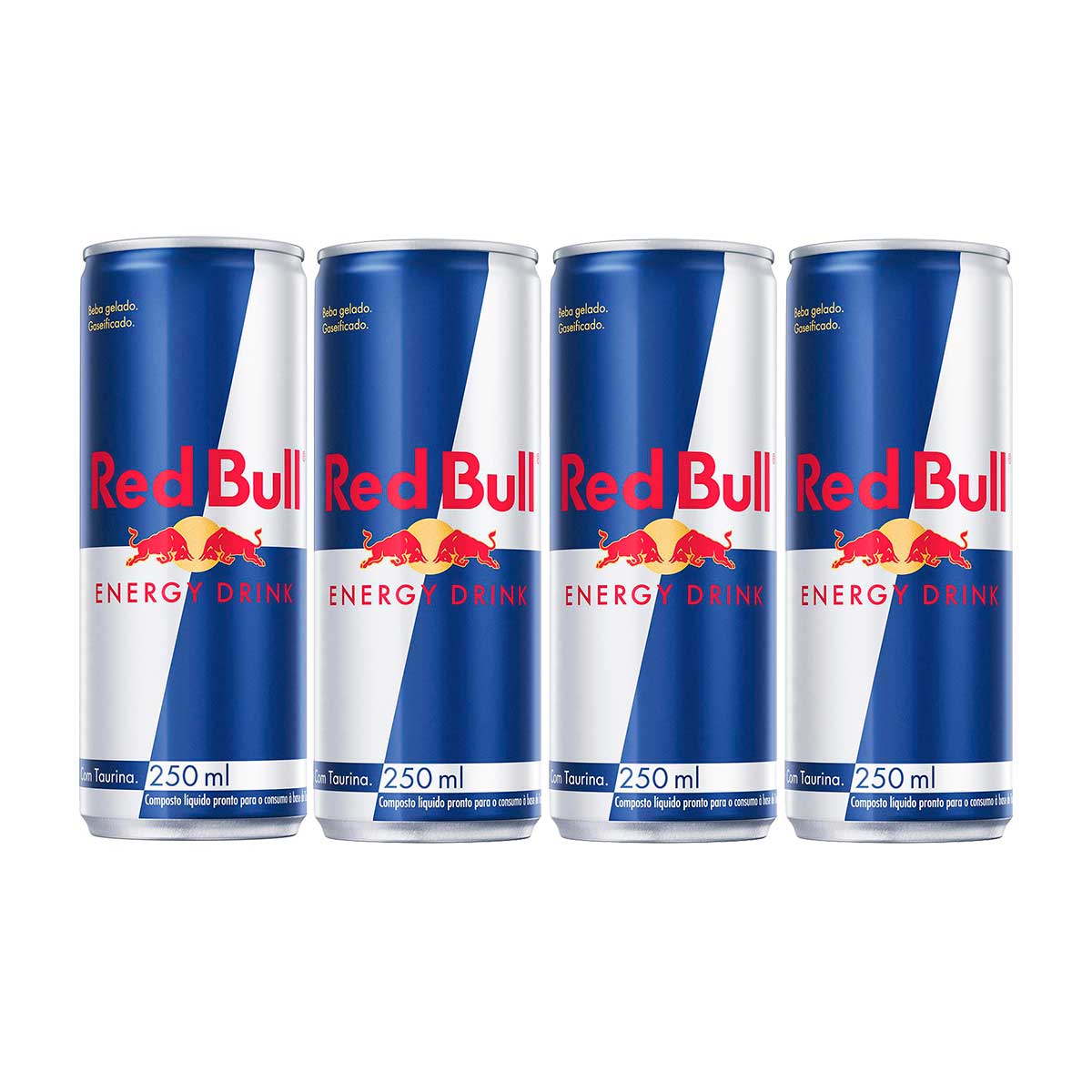 Energético Red Bull Energy Drink 250 ml com 4 latas