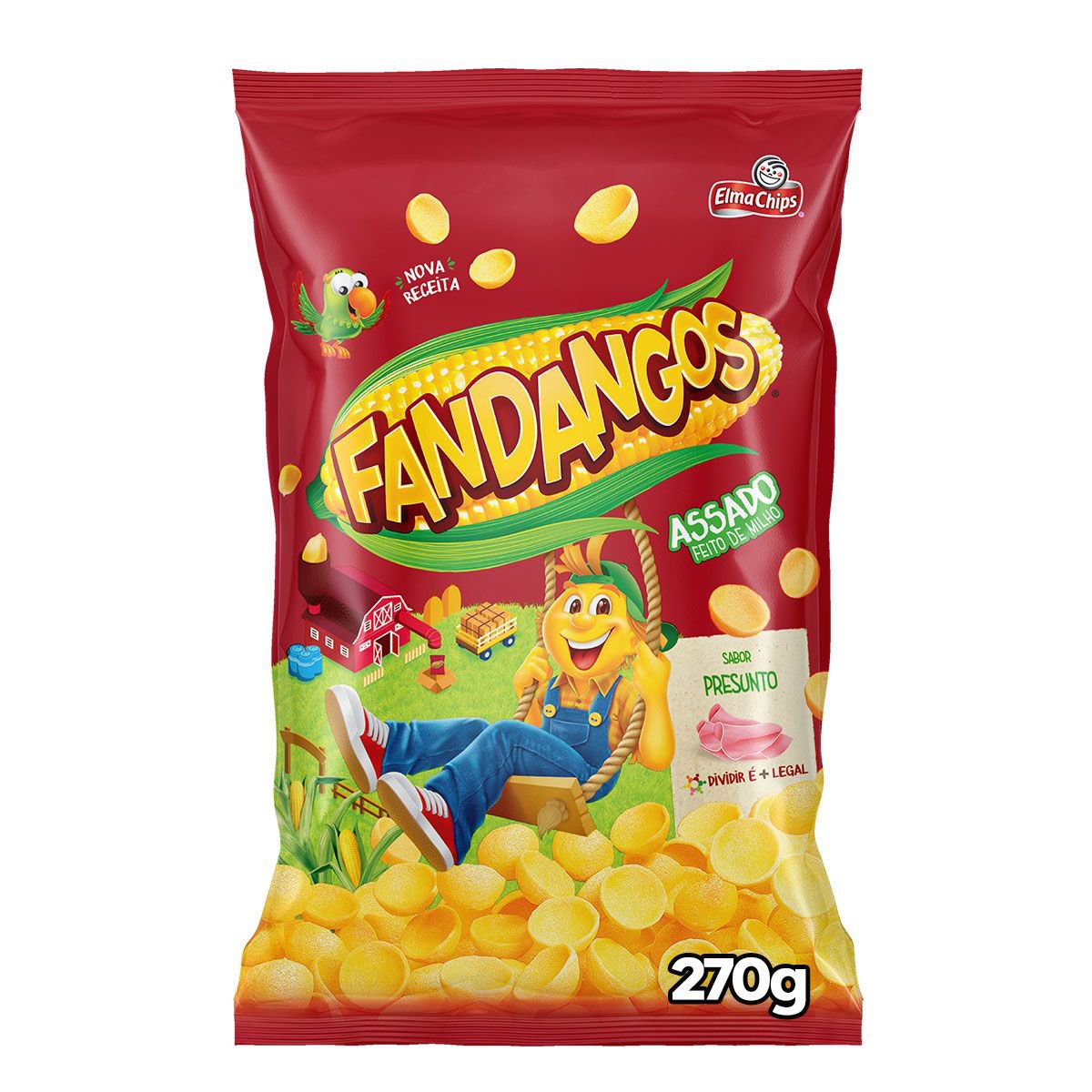 Salgadinho De Milho Presunto Elma Chips Fandangos Pacote 270g